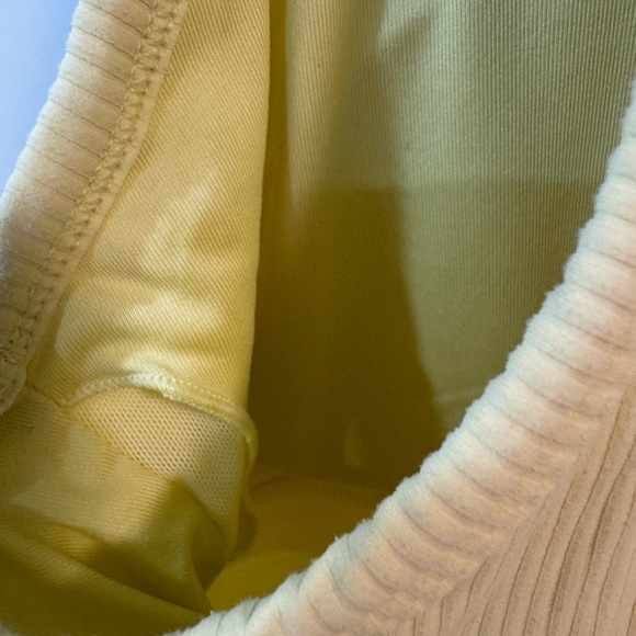 Lemon Yellow Ribbed Tank Top - Picture 4 of 5